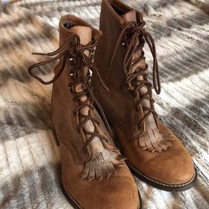 Laredo lace up leather boots